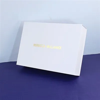 Cajas de regalo plegables de color blanco brillante
