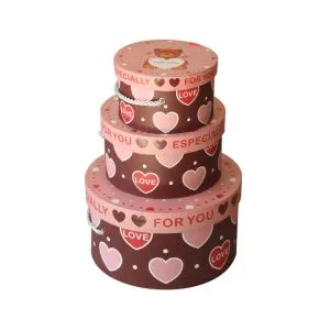Cajas de regalo redondas con tapas